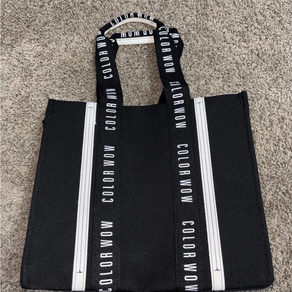 Color Wow Black and White Bag